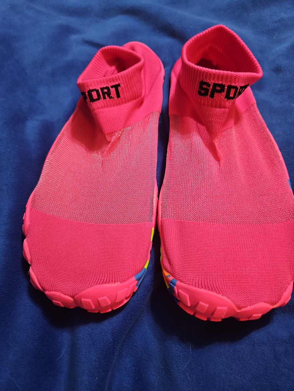 Womens Pink Mesh Lake Or Rafting Shoes. New Size 9. Rubber Sole Quick Drying
